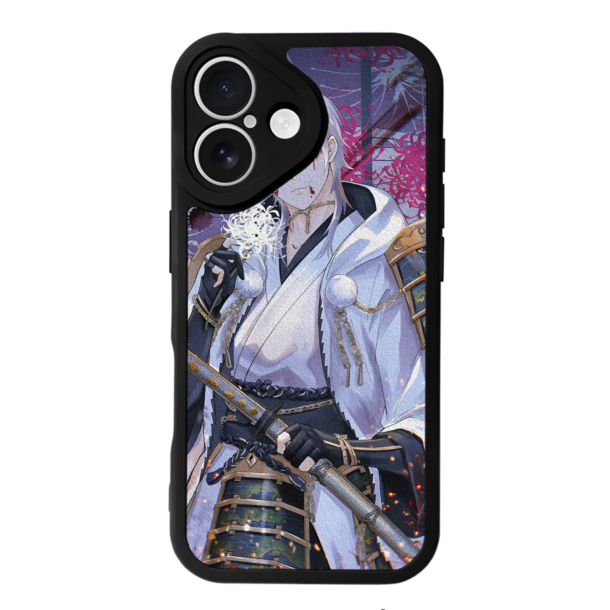 （画像用） 刀剣乱舞 Touken Ranbu 【iPhone 16シリーズ対応】シリコンスマホケース（レザー調） 材質：シリコン